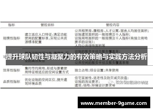 提升球队韧性与凝聚力的有效策略与实践方法分析
